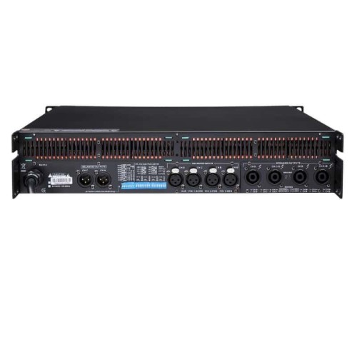 Domc Pure Fp10000q High-Power Class D 4-Channel Audio Amplifier 3600W×2 Bridged Power for Professional Sound System