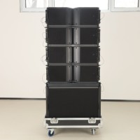 Domc Ka208 8-Inch Active Line Array PRO Audio Equipment for Large, Medium Small Mobile Performances Theaters Auditorium
