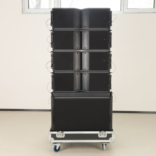 Domc Ka208 8-Inch Active Line Array PRO Audio Equipment for Large, Medium Small Mobile Performances Theaters Auditorium